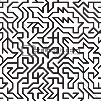Abstract background with complex maze