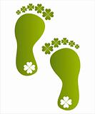 st. patrick's day foot steps