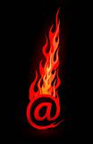 Vector e-mail in flames 