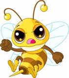 Cute angry Bee 