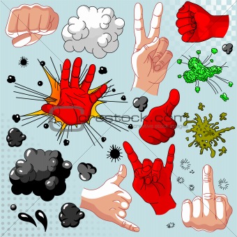Comics  hands collection