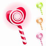 Set of lollipops