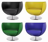 Set of armchairs 3d