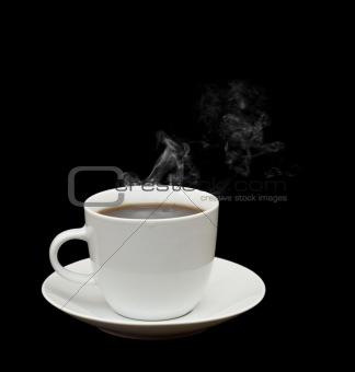 White cup isolated