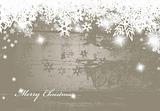 Christmas silver background with snow flakes.