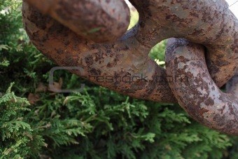 Old rusted chain