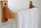 Wooden towel hanger