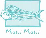 Mahi Mahi Fish in blue