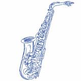Sketched Saxophone
