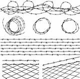 Barbed wire elements