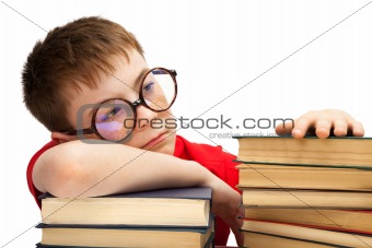 boy and books 
