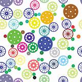 Seamless texture of color gears