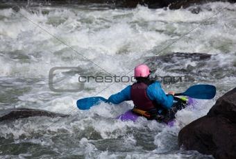 White water kayaking