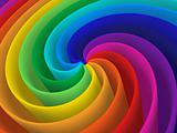 rainbow color spiral structure