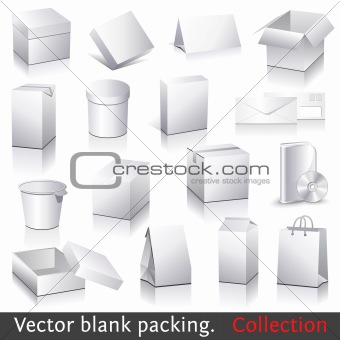 Vector blank packing collection
