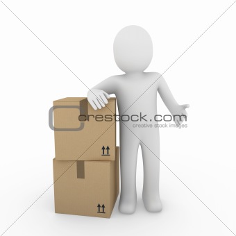 3d human shipping package