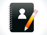 abstract contacts book icon