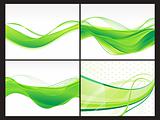 abstract eco background set