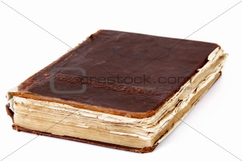 Image of an old book, isolated on a white background