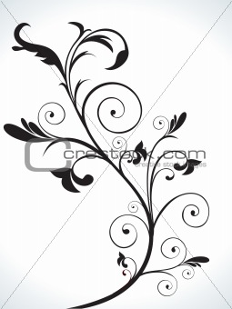 abstract floral ornamental design