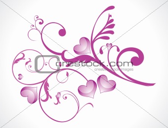abstract love floral