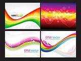 abstract multiple background set