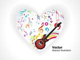 abstract musical heart