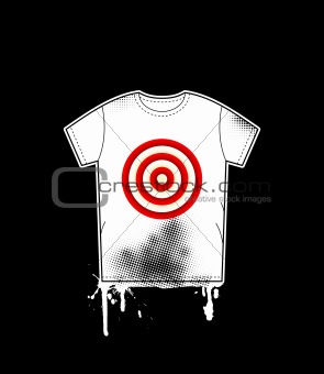 Shirt template with target