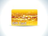 abstract golden gift card