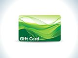 abstract green gift card