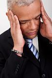 Stressed Businessman Man With Headache