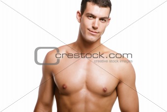 Healthy muscular young man