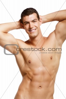 Healthy muscular young man