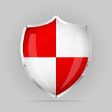 Red an White Shield
