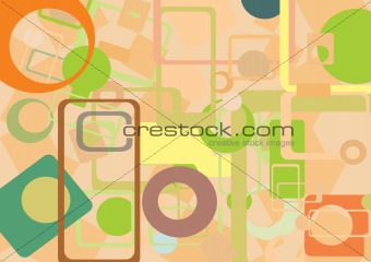 Colorful geometrical abstract background