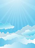 sky and clouds vector