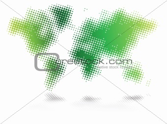 abstract world map