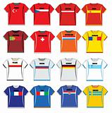 t-shirts with european flags