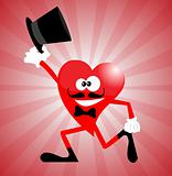Heart Man with stovepipe hat