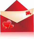 love letter with envelope