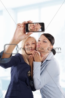 white collar woman playing with telephone