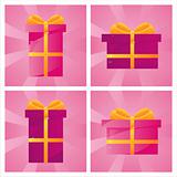 glossy present backgrounds