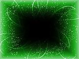 Infinite Perspective Green Stars Background.