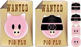 Swine Flu Wanted Sign