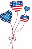 American Hearts Balloons