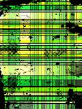 Checkered Green Grunge Background.