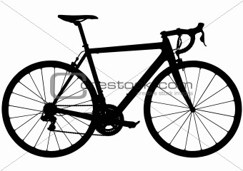 road bike xs
on Image Description: Road racing bike silhouette on white background ...