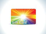 abstract colorful gift card