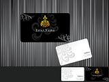 abstract black business cards