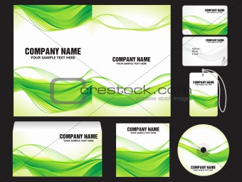 abstract shiny corporate id template